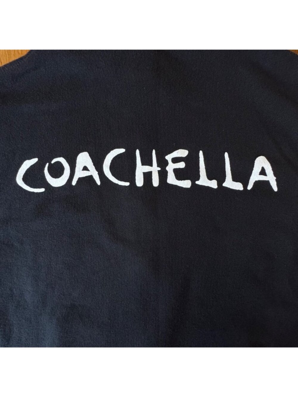 COACHELLA Black Zip-Up Hoodie Sweatshirt XS Official Classic Logo Festival - Picture 7 of 9